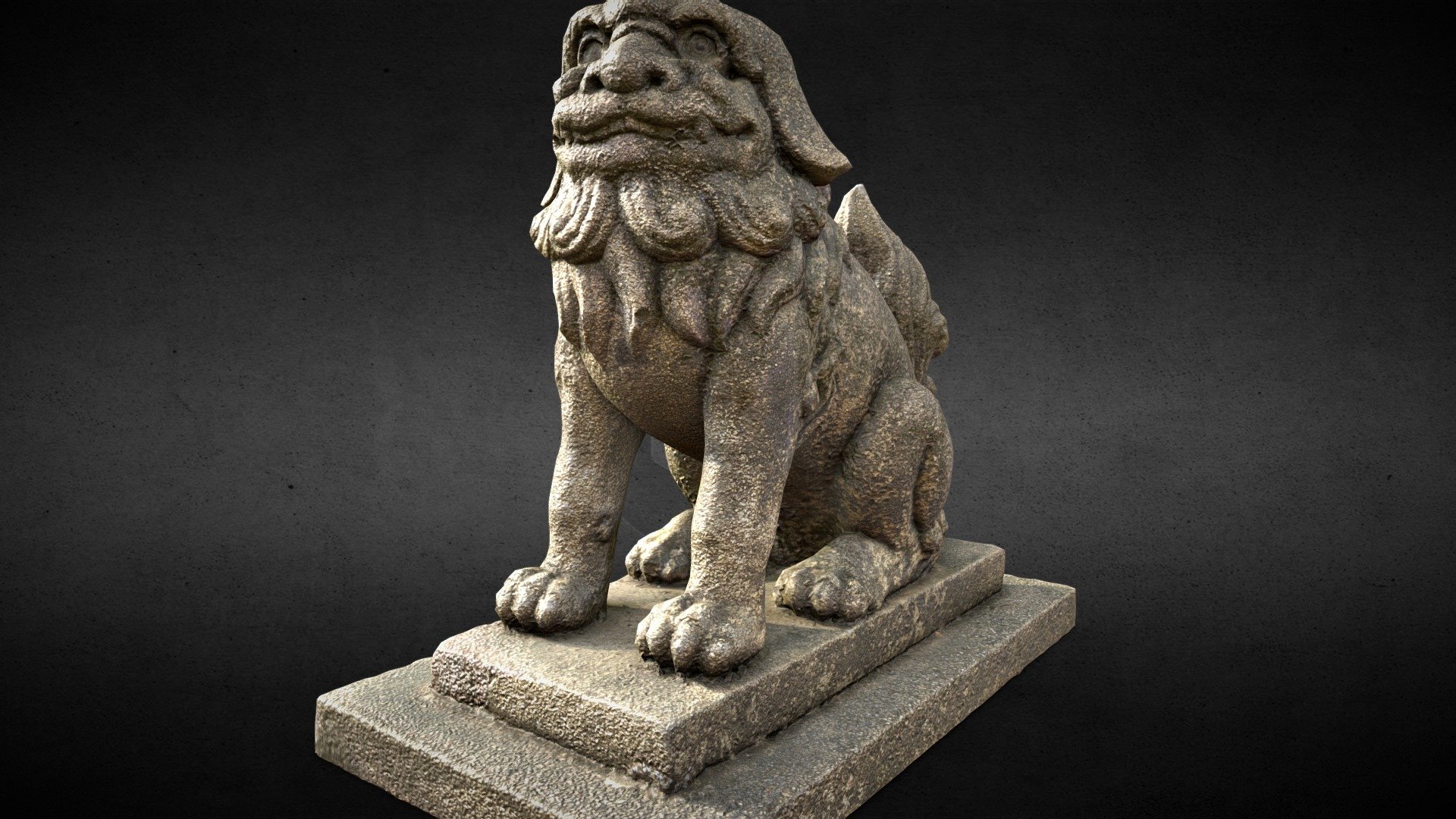 Lion-Statue-033F 高雄橋頭糖廠-吽形 - Buy Royalty Free 3D model by Kevin Lai 賴昊君 (@K...
