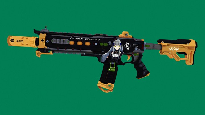 weapon skin anime h 3D Model