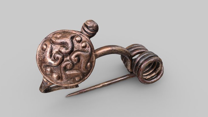 Ornamented Brooch 3D Model