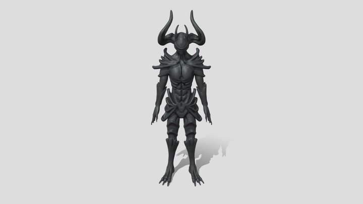 Demon Character Sculpt 3D Model