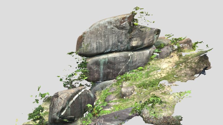 白石島 風化花崗岩 Weathered granite, Shiraishi Island 3D Model