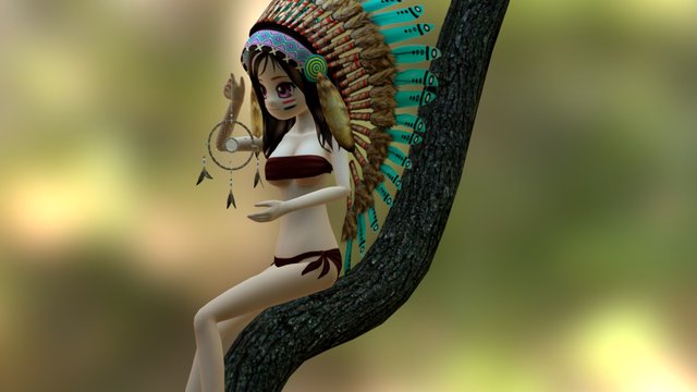 Avatar Musik_Indian Cosplay 3D Model