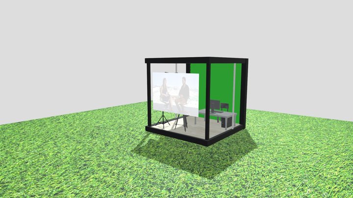 3x3 meter Outdoor Demo room 3D Model
