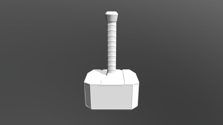 Mjölnir 3D Model Textureless