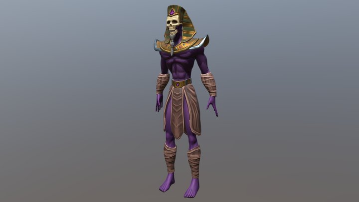Egyption Pharaoh 3D Model