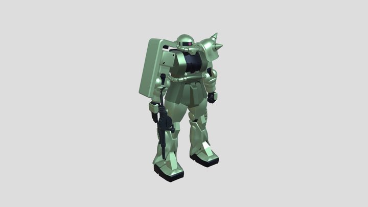 MS-06F Zaku II 3D Model