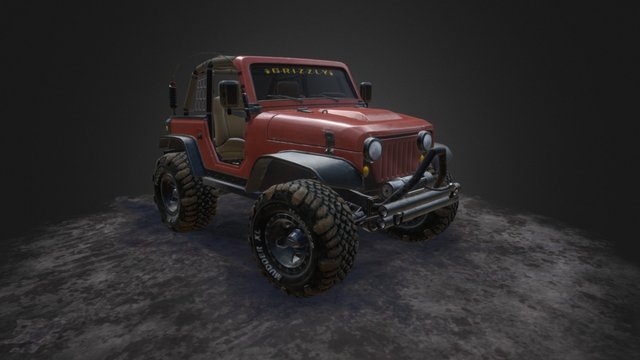 Jeep CJ 3D Model