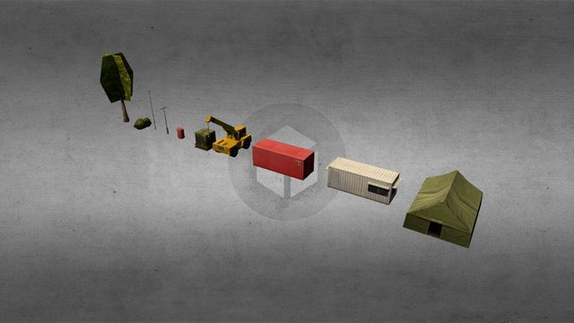 Terrain Props 3D Model