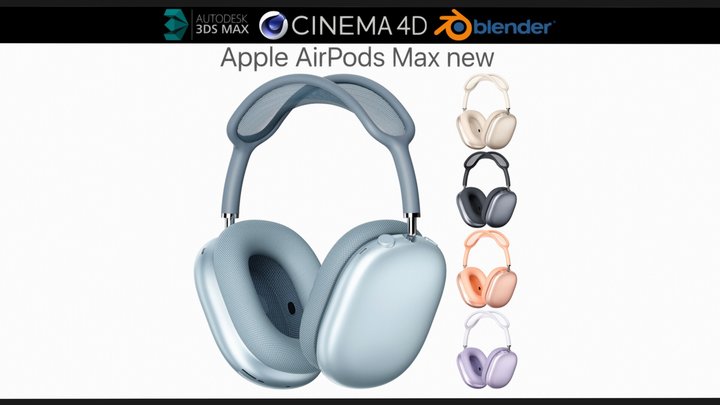 Apple AirPods MAX new all colors – Free 3D Model STL