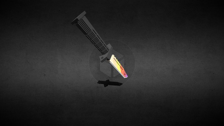 Bayonet M9 | Fade - Cubik Studio 3D Model