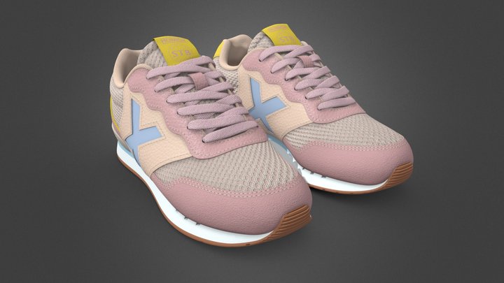 Munich Women Shoe (Retopology) 3D Model