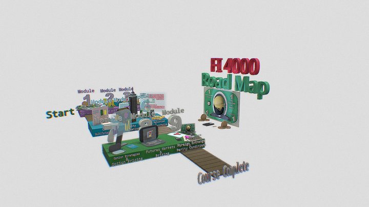 FI 4000 Road Map 3D Model