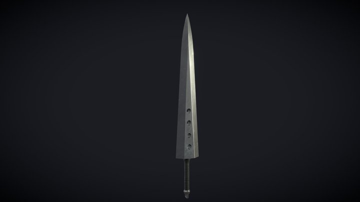 Stylized fantasy sword 3D Model