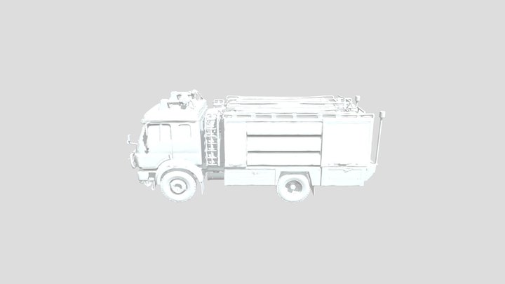 dutch fire engine, 	Mercedes-Benz
1222 AF 3D Model