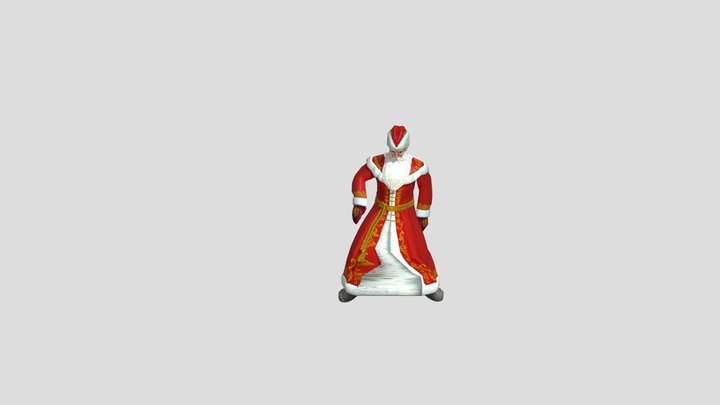 Dancing Santa 3D Model