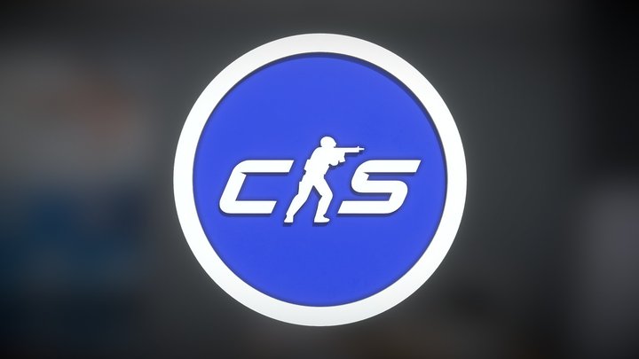 Counter Strike 2 Logo 3D Model