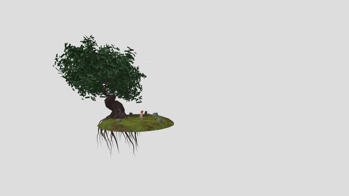 Girl in the woods  Diorama 3D Model