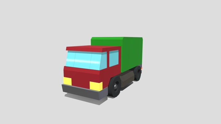 Low Poly Truck - 3D Model