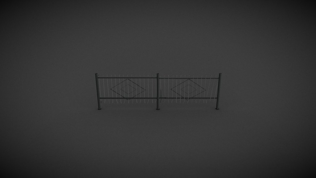 [LQ] Modular Old Rusty Russian Fence [FREE]