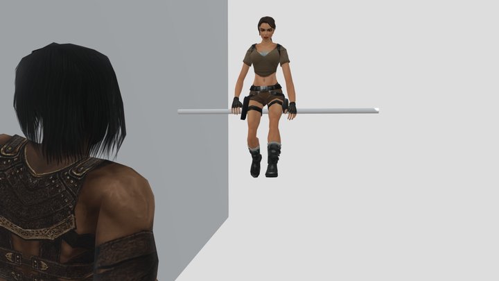 Prince And Lara 3D Model