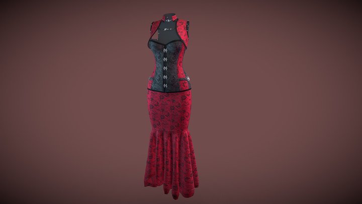 Medieval Corset 002 3D Model