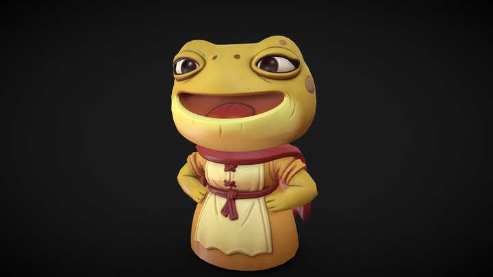 Frog Lady 3D Model