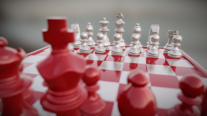 Real-time reflection demo: Chess Board by /Al – Modello 3D gratuito STL