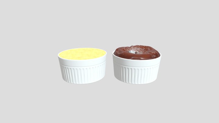 Souffle Raw&Baked 3D Model