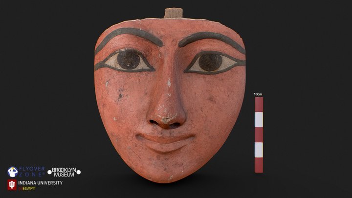 3D rendering of Face from a Sarcophagus