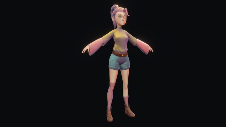 SagaPersonagem_Erika 3D Model