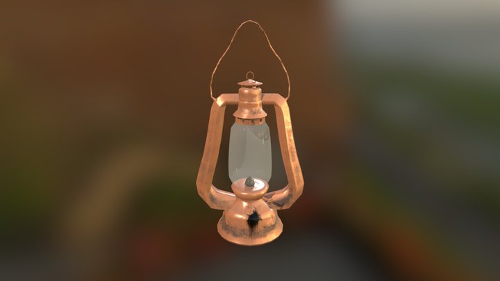 Lantern With Textures 3D Model
