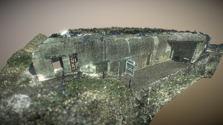 Command Bunker “Bertha” G52 type L487 3D Model