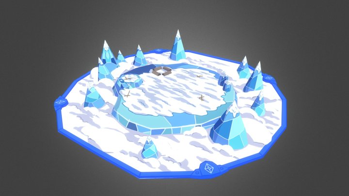 Card Wars Kingdom - Ice Kingdom GameBoard 3D Model