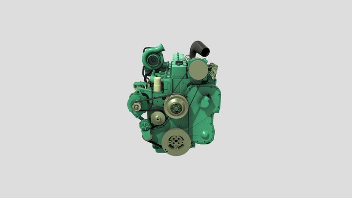柴油机 3D Model