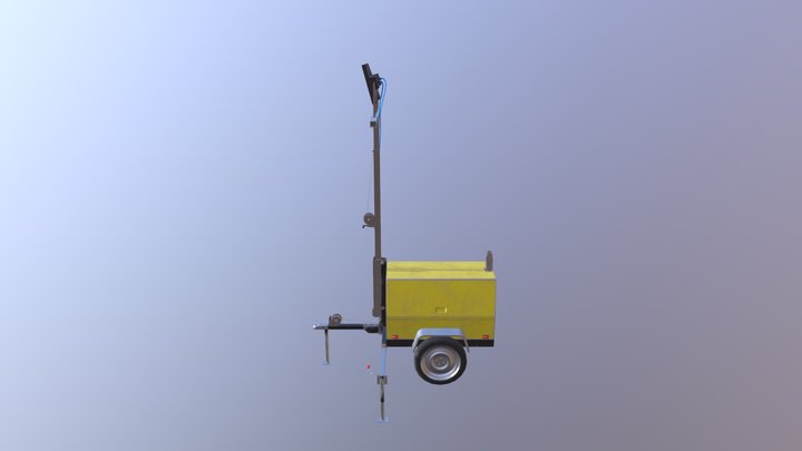 Portable Illumination Tower 3D Model