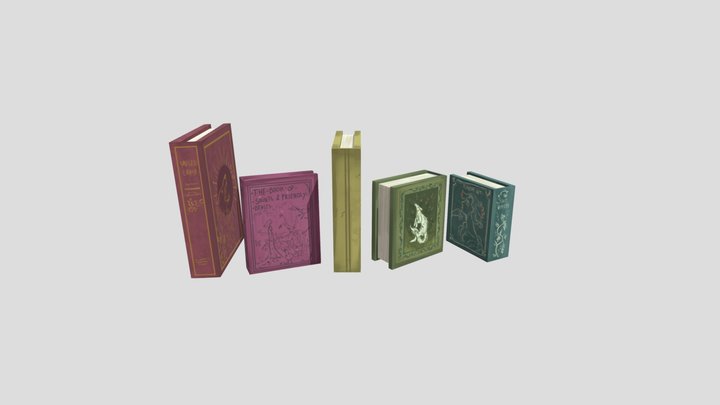 books 3D Model