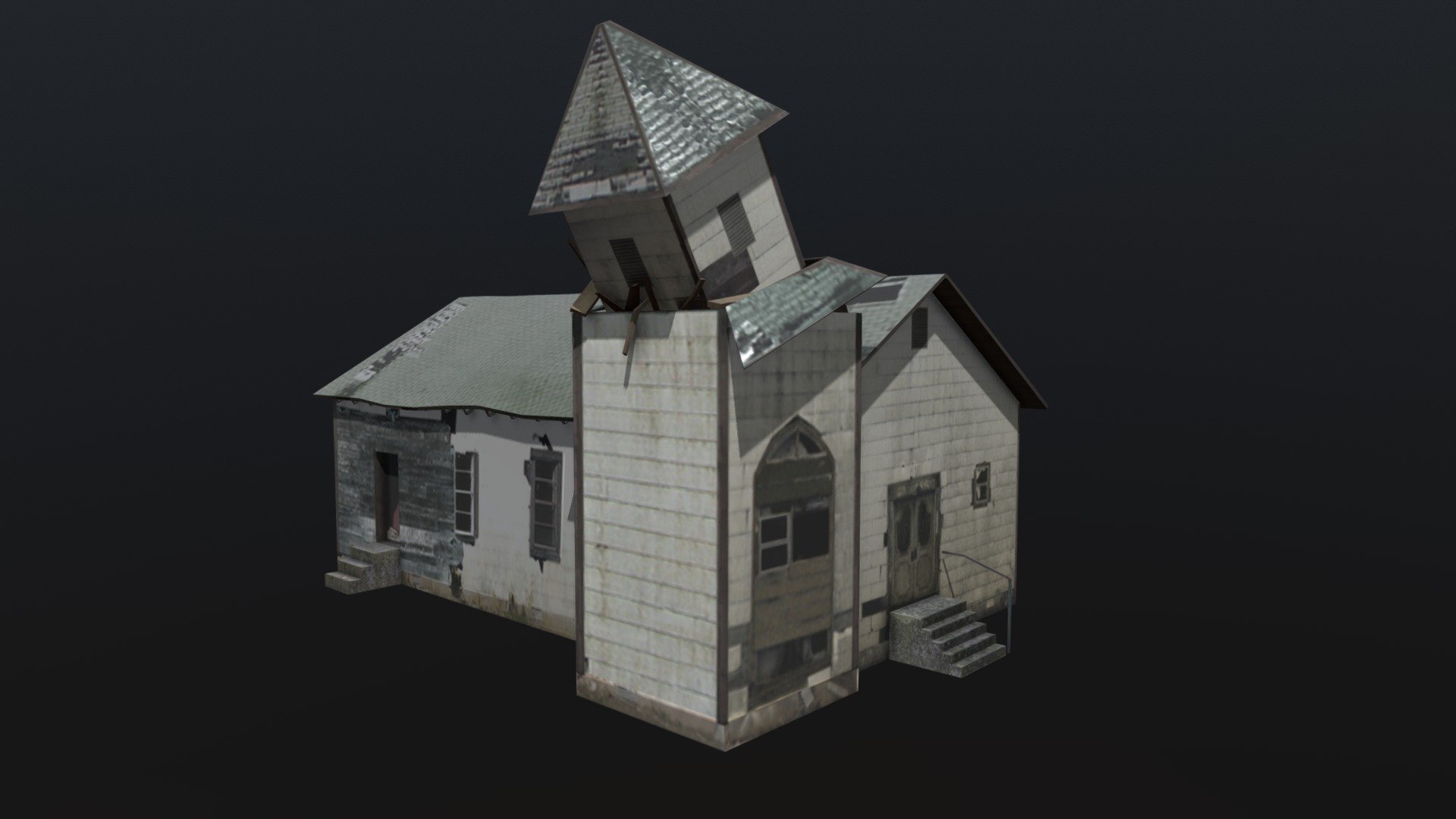 Old Church - 3D model by tnapodano [6cbe88f] - Sketchfab