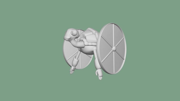 HERMAN TURTLE  FOR PROJECT FOIL FOUR 3D Model