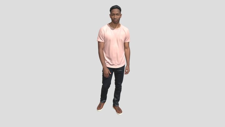Casual Pink Tee – Kostenloses 3D-Modell STL