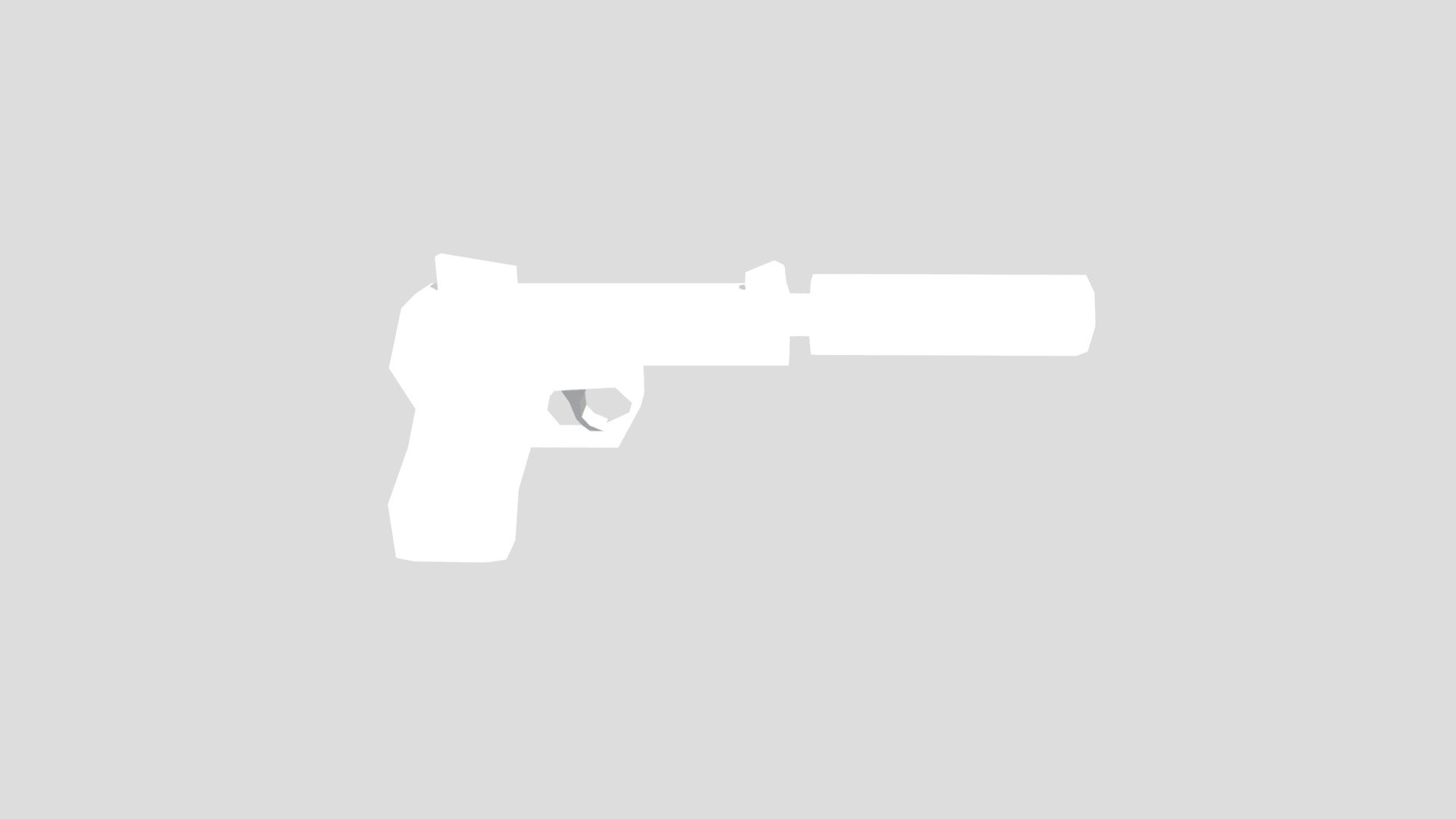 Low Poly S&W Mk22 "Hush Puppy"