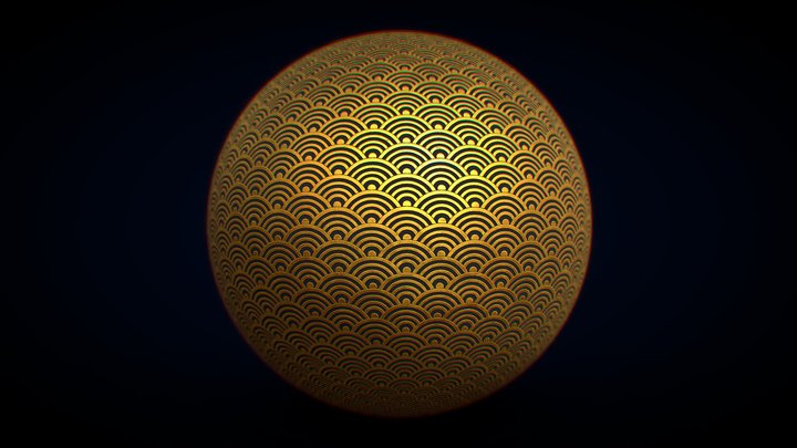 Japanese Gold Ring Pattern | Tile Texture