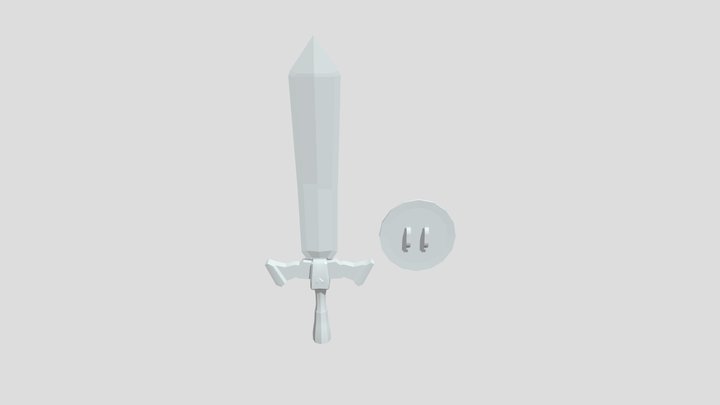 Espada e escudo 3D Model