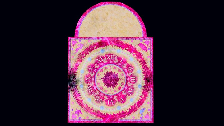Present, Victorian Clock Floor 3D Model