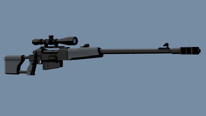 Low-Poly Zastava M93 Black Arrow