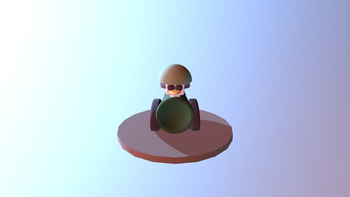 Duck Cannon Ready To Knock Your Block Off 3D Model
