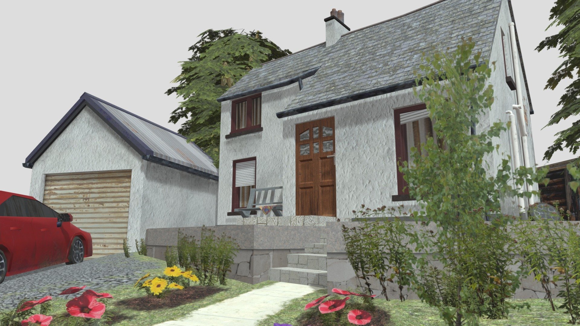 DAE Diorama Grandma's house 3D model by Rune Peeters (RunePeeters