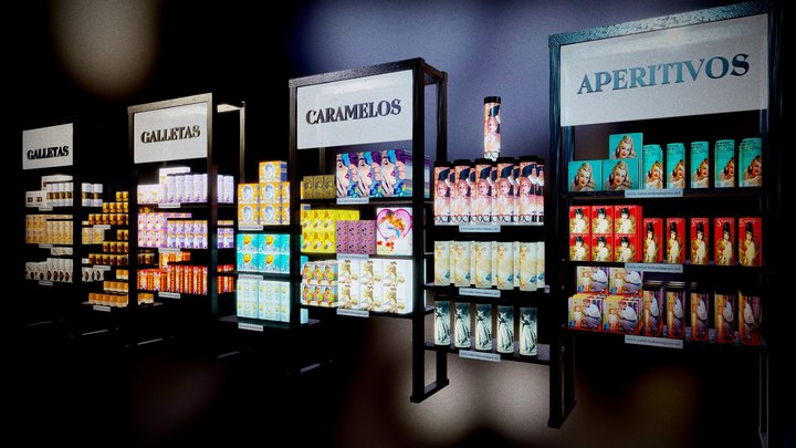 Visual Merchandising para tienda gourmet – Kostenloses 3D-Modell STL