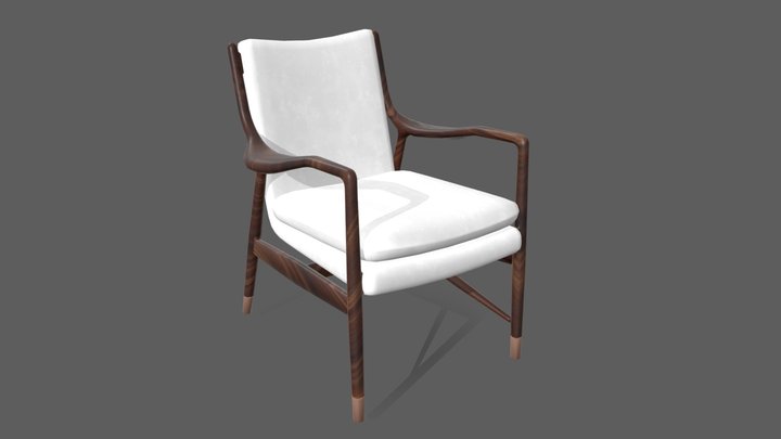 Modern Minimalist Chair 3D Model
