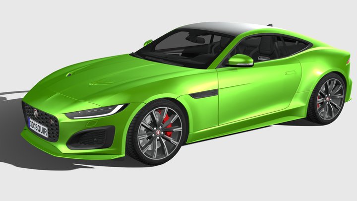 Jaguar F-Type R Coupe 2021 3D Model