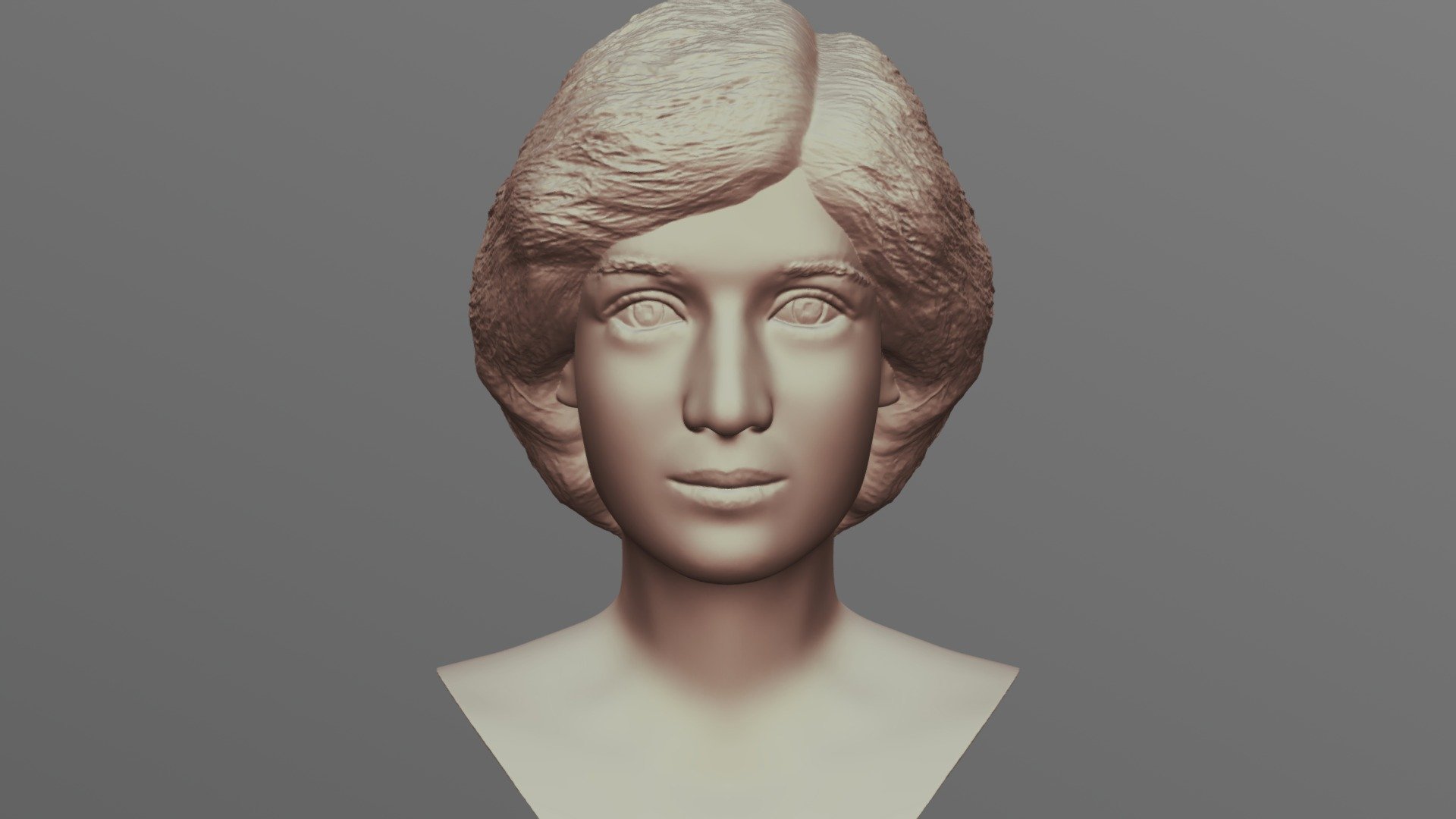 Princess Diana Bust For 3d Printing Buy Royalty Free 3d Model By Printedreality